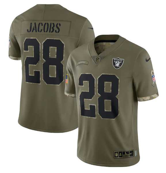 Men's Las Vegas Raiders #28 Josh Jacobs 2022 Olive Salute To Service Limited Stitched Jersey,We sell and wholesale Men's Las Vegas Raiders #28 Josh Jacobs 2022 Olive Salute To Service Limited Stitched Jersey on line form chian!